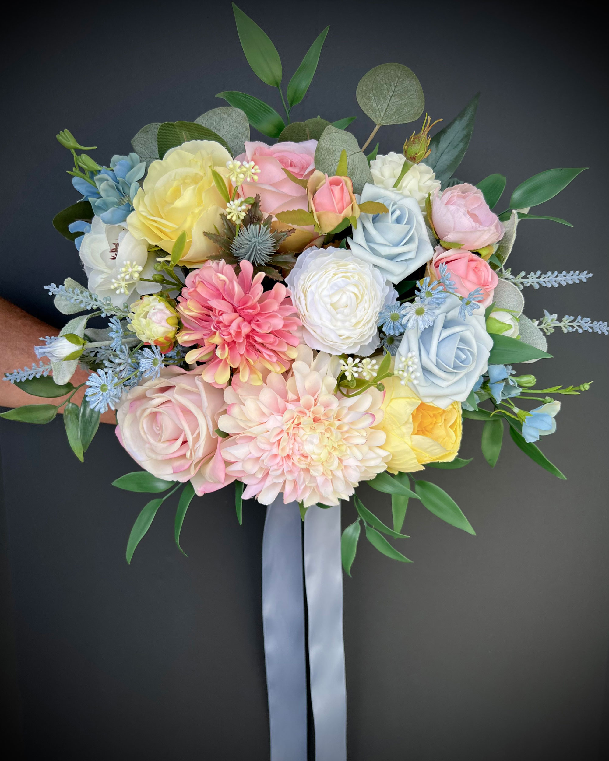 Custom Silk Floral Bridal Bouquet Wedding Floral Accessories
