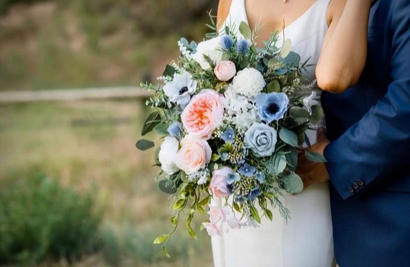 Custom Silk Floral Bridal Bouquet Wedding Floral Accessories