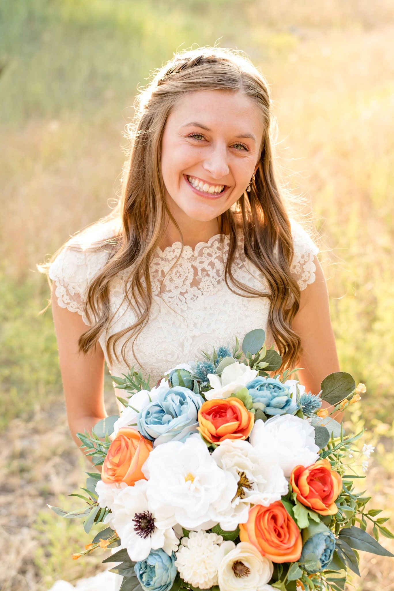 Custom Silk Floral Bridal Bouquet Wedding Floral Accessories