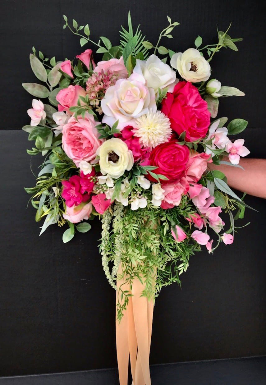 Custom Silk Floral Bridal Bouquet Wedding Floral Accessories