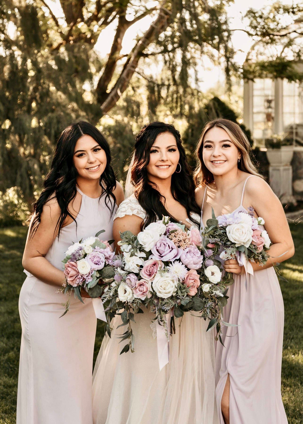 Custom Silk Floral Bridal Bouquet Wedding Floral Accessories