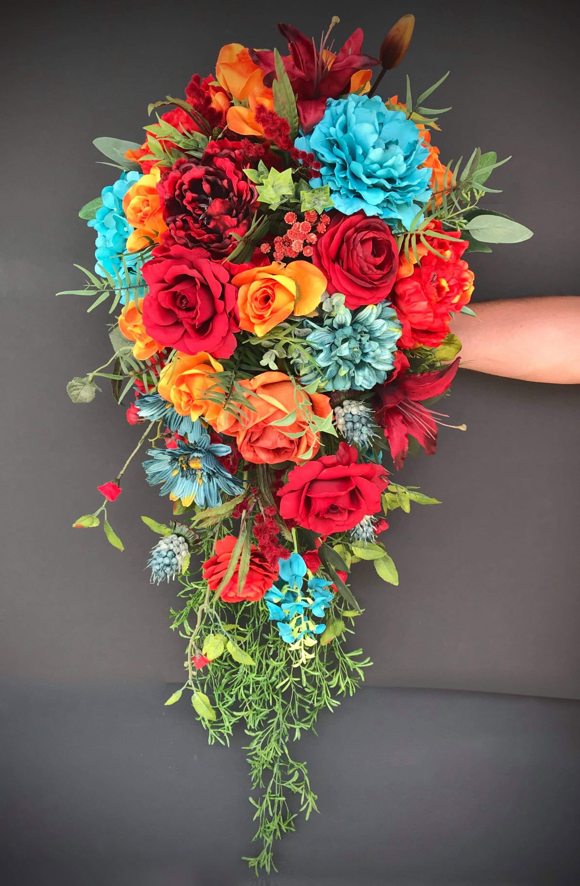 Custom Silk Floral Bridal Bouquet Wedding Floral Accessories