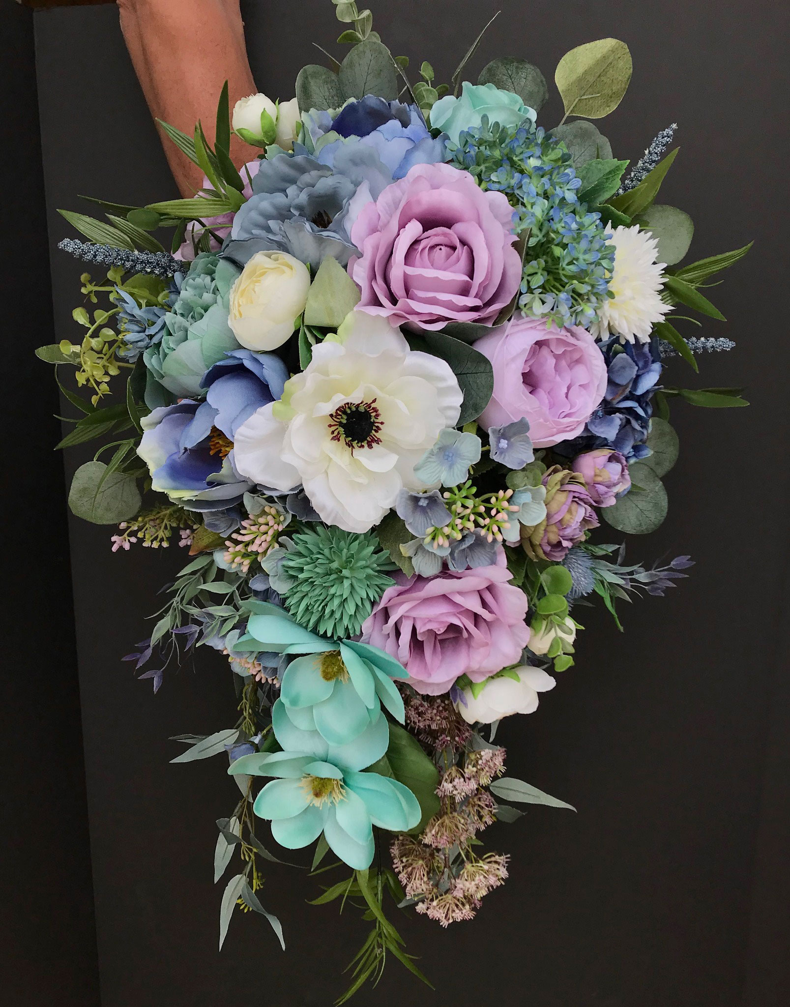 Custom Silk Floral Bridal Bouquet Wedding Floral Accessories