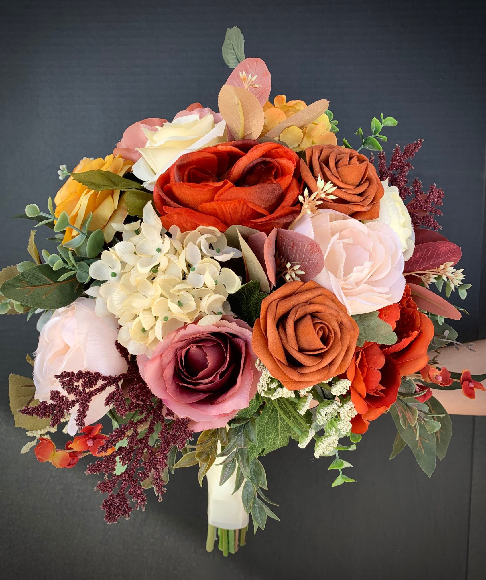 Custom Silk Floral Bridal Bouquet Wedding Floral Accessories